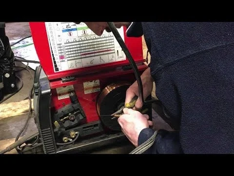 Loading the New Spool and Threading the Wire - how to change mig wire