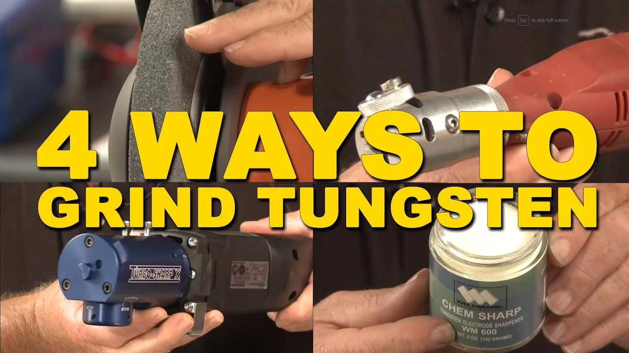 How to verify the grind before welding the joint - how to grind tungsten for tig welding aluminum