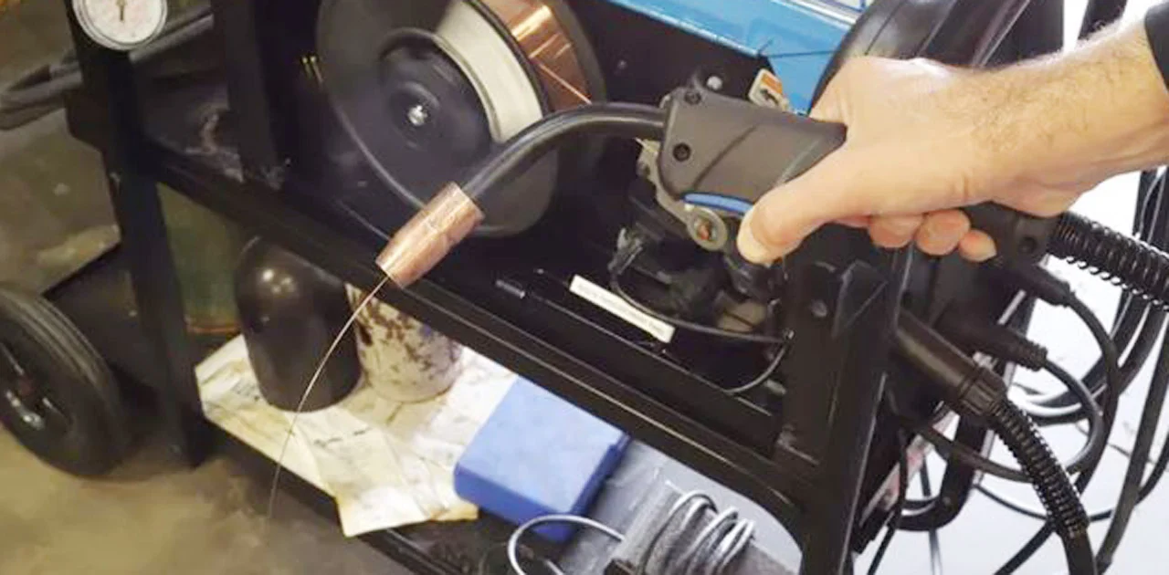 Choose Polarity, Gas, and Starting Settings - how to set up a mig welder