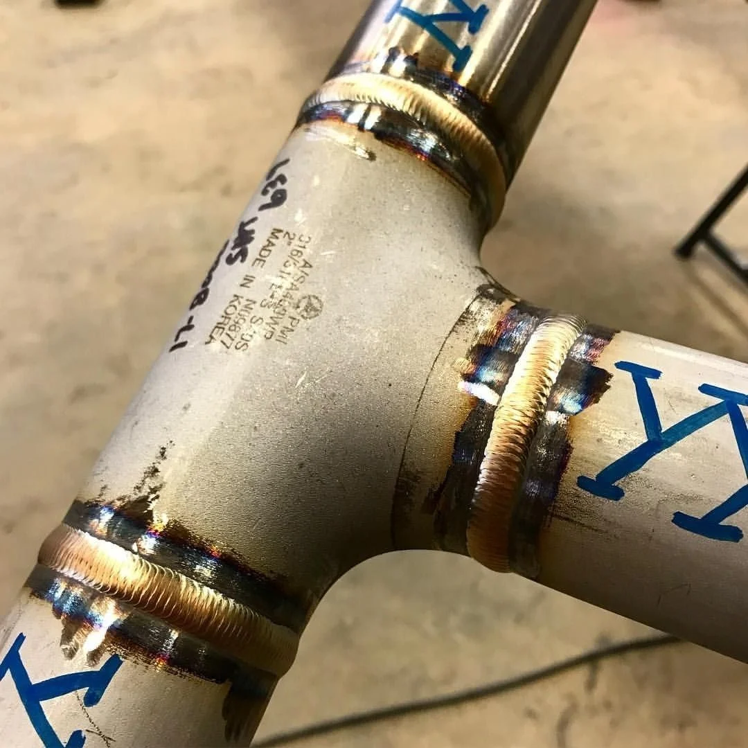 Check the finished aluminum tubing weld - how to tig weld aluminum tubing