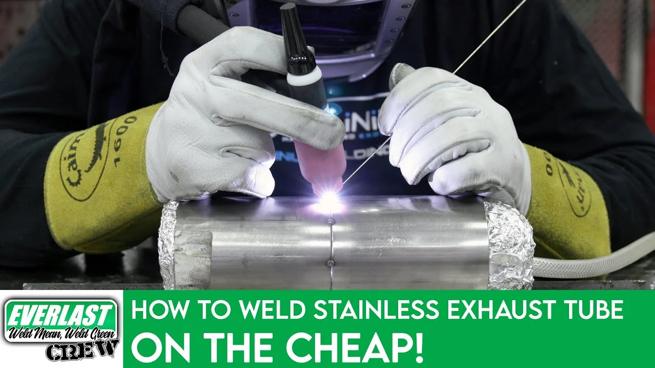 How to TIG Weld Exhaust Pipe - how to tig weld exhaust pipe